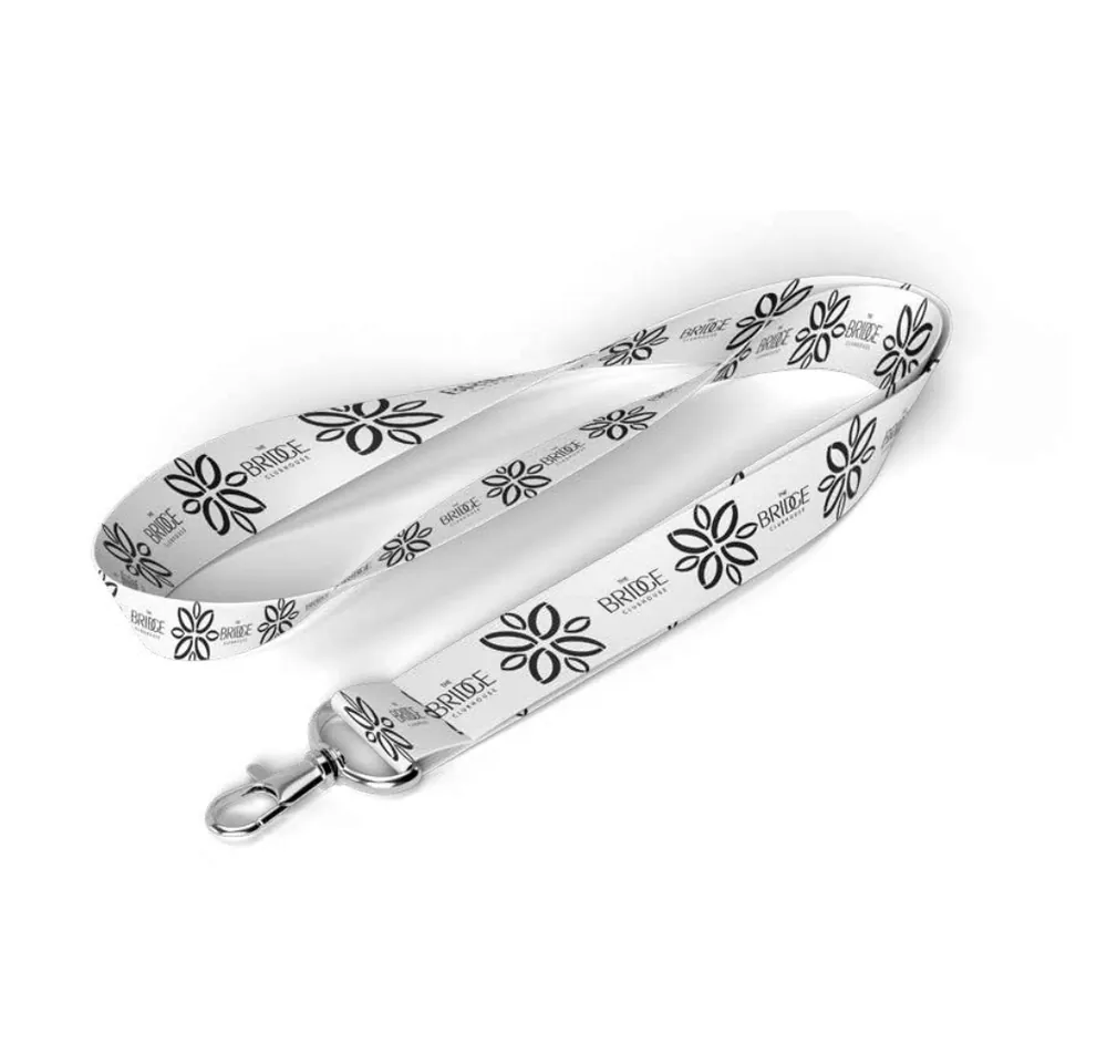 Lanyard, branded with The Bridge Clubhouse identity