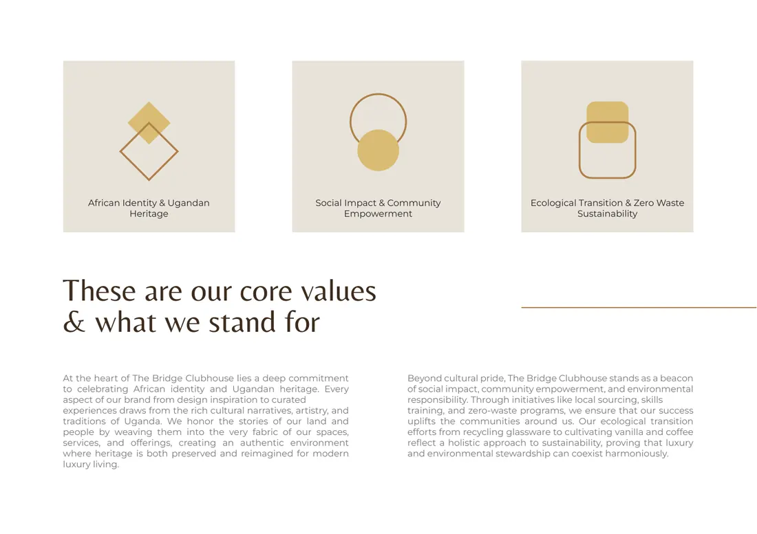 Brand manual, page 5: Brand values