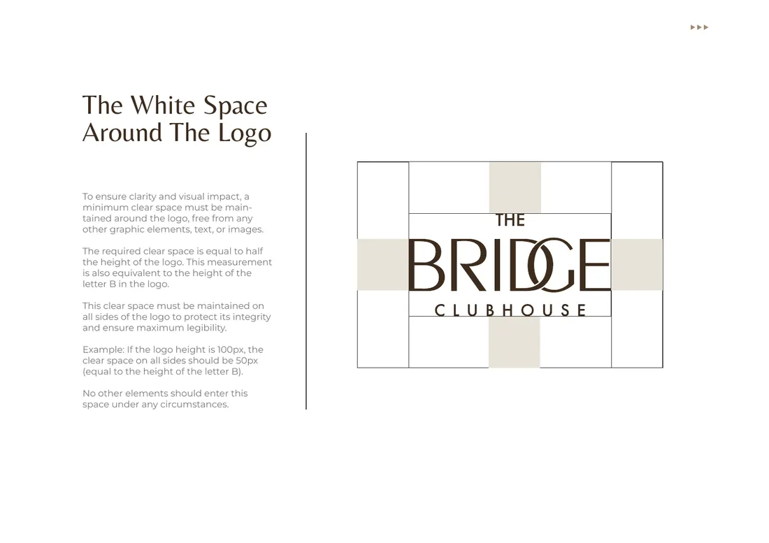 Brand manual, page 19: Clear space