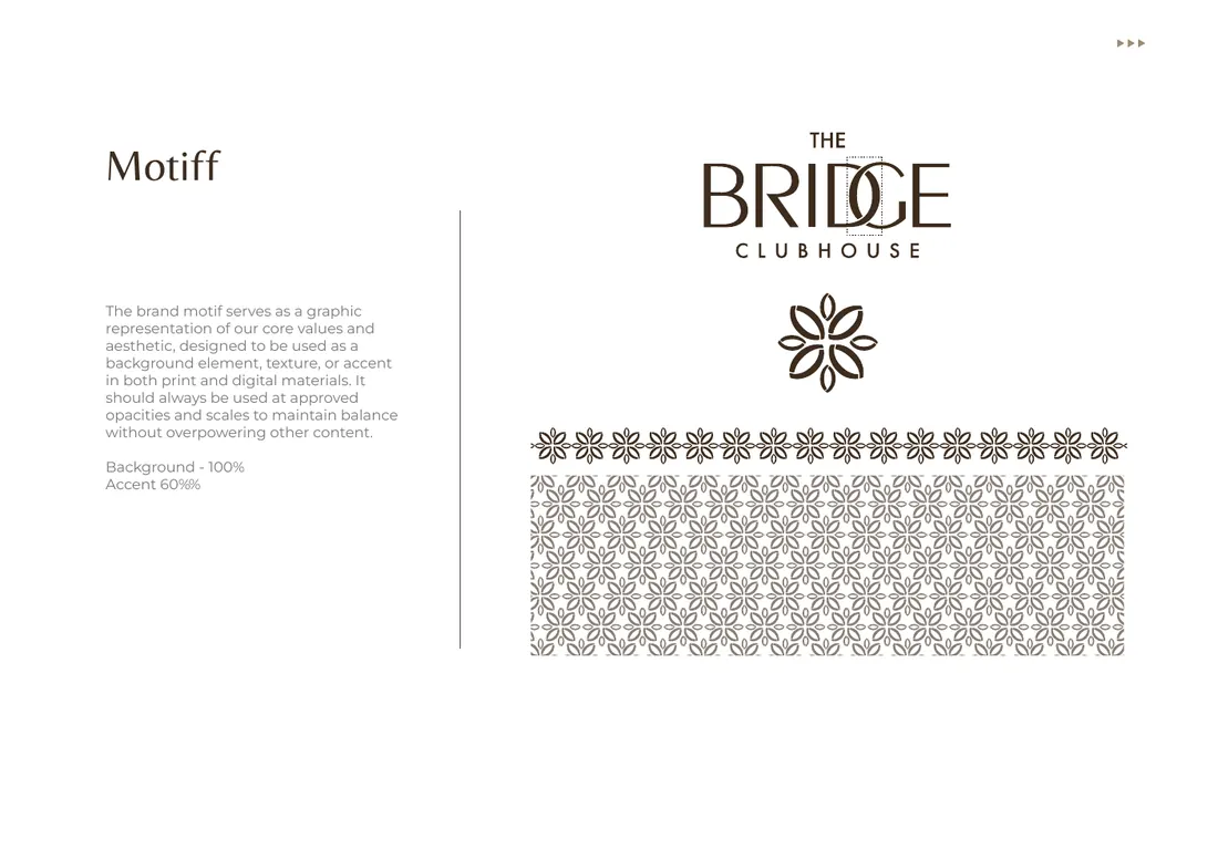 Brand manual, page 24: Brand motif