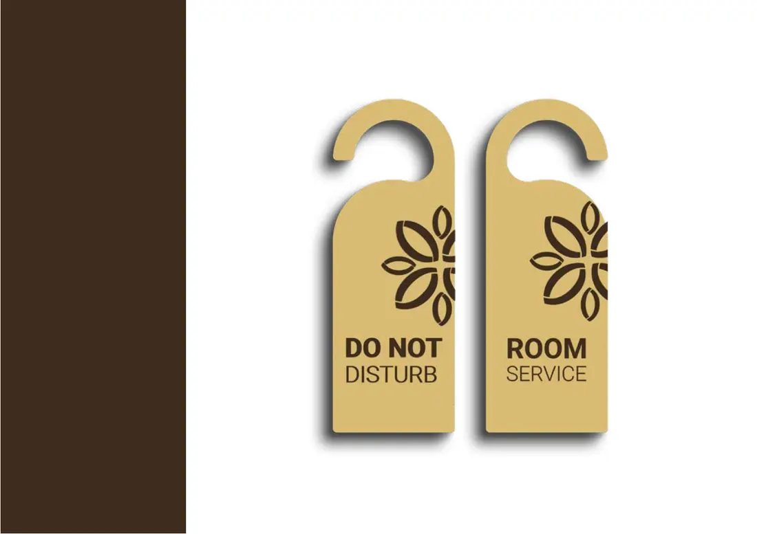 Brand manual, page 40: Door hangers