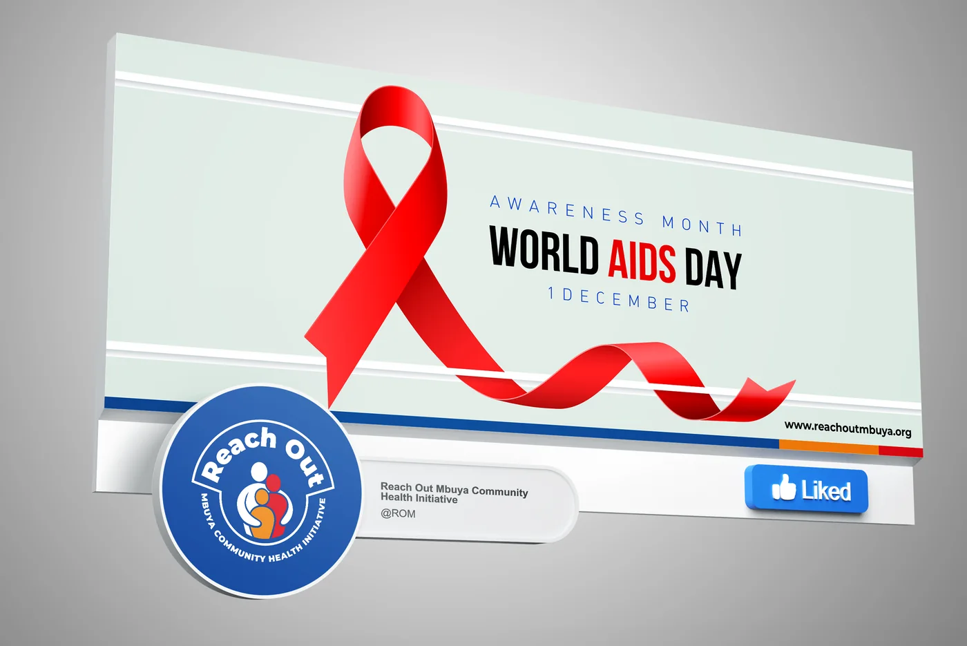 Social post: World AIDS Day, branded with the Reach Out Mbuya identity
