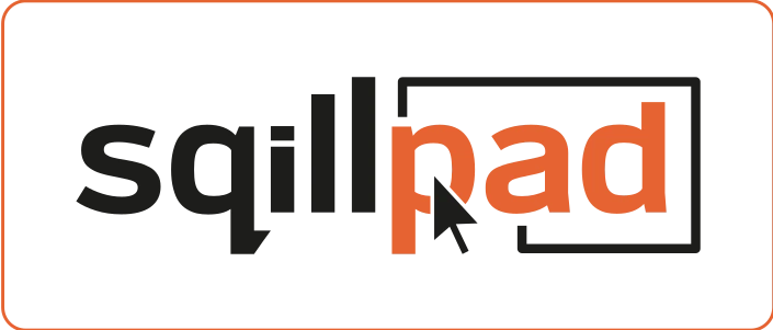 The Sqillpad logo on the selected background