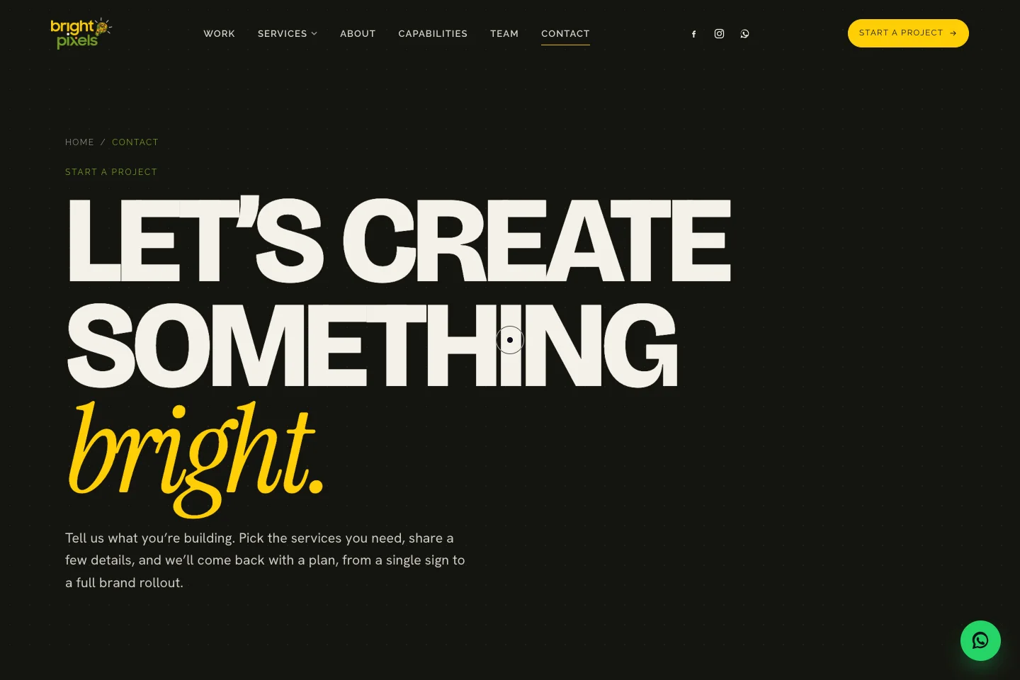 Bright Pixels website