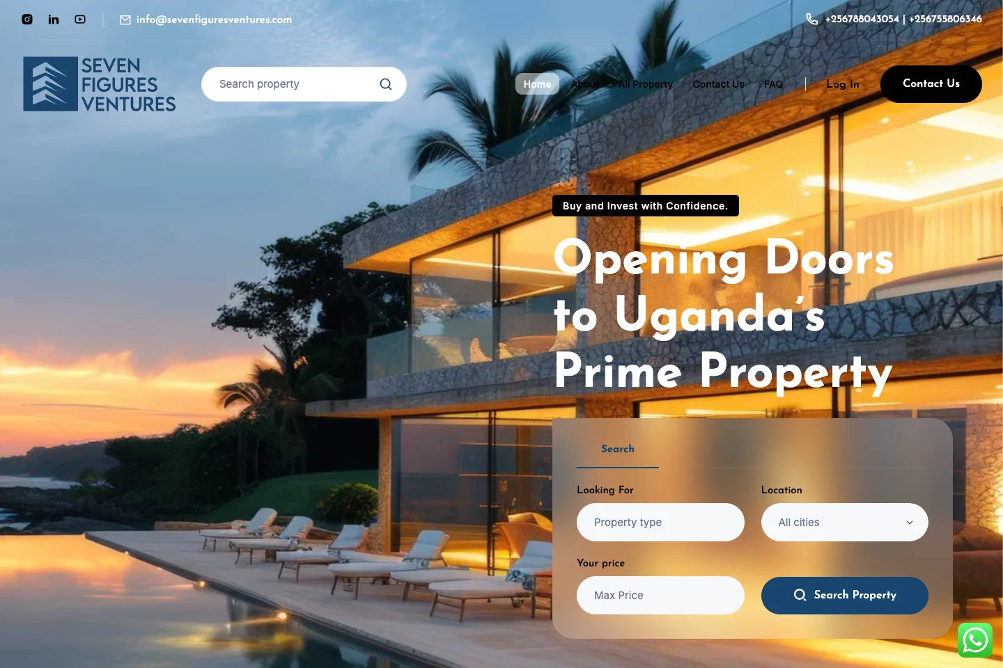 Seven Figures Ventures website